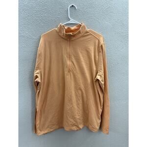 Walter Hagen Essentials Womens Pullover Size Unknown Orange Long Sleeve Half Zip